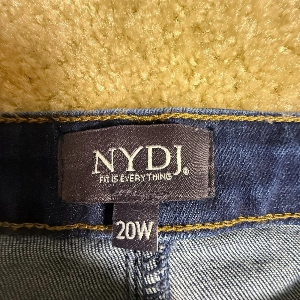 NYDJ Barbara Bootcut‎ Jeans Womens 20W Dark Wash Plus Size Lift Tuck Denim USA